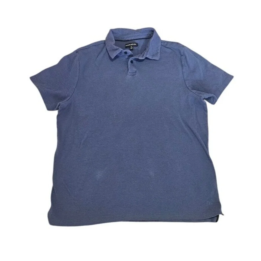 Banana Republic Polo Shirt Men Blue 100% Cotton XL